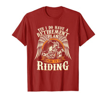 Load image into Gallery viewer, Retirement Plan To Go Riding Gift Motorcycle Riders Biker T-Shirt-384776
