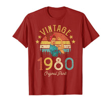 Load image into Gallery viewer, Vintage 1980 Made in 1980 40th birthday 40 years old Gift T-Shirt-104359
