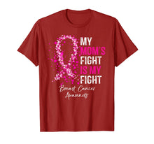 Load image into Gallery viewer, My Mom&#39;s Fight Is My Fight Breast Cancer Awareness Gifts T-Shirt 157261
