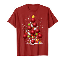 Load image into Gallery viewer, Funny shirts V-neck Tank top Hoodie sweatshirt usa uk au ca gifts for Funny Bowling Christmas Tree Light Bowling Pins &amp; Balls Gift T-Shirt 453340
