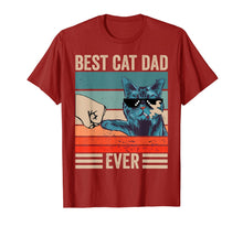 Load image into Gallery viewer, Vintage Best Cat Dad Ever Bump Fist father&#39;s day Gifts T-Shirt-339323
