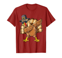 Load image into Gallery viewer, Thanksgiving Dabbing Turkey Shirt Boys Kids Men Pilgrim Day
