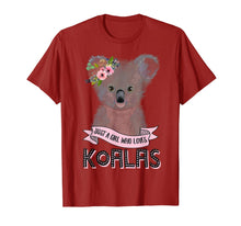 Load image into Gallery viewer, Just A Girl Who Loves Koalas Koala Bear T-Shirt-240525
