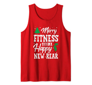 Funny shirts V-neck Tank top Hoodie sweatshirt usa uk au ca gifts for Merry Fitness And A Happy New Rear Workout Christmas Gift Tank Top 339867