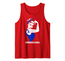 Load image into Gallery viewer, Strong Woman Gift Colon Cancer Warrior Unbreakable Tank Top-2665004
