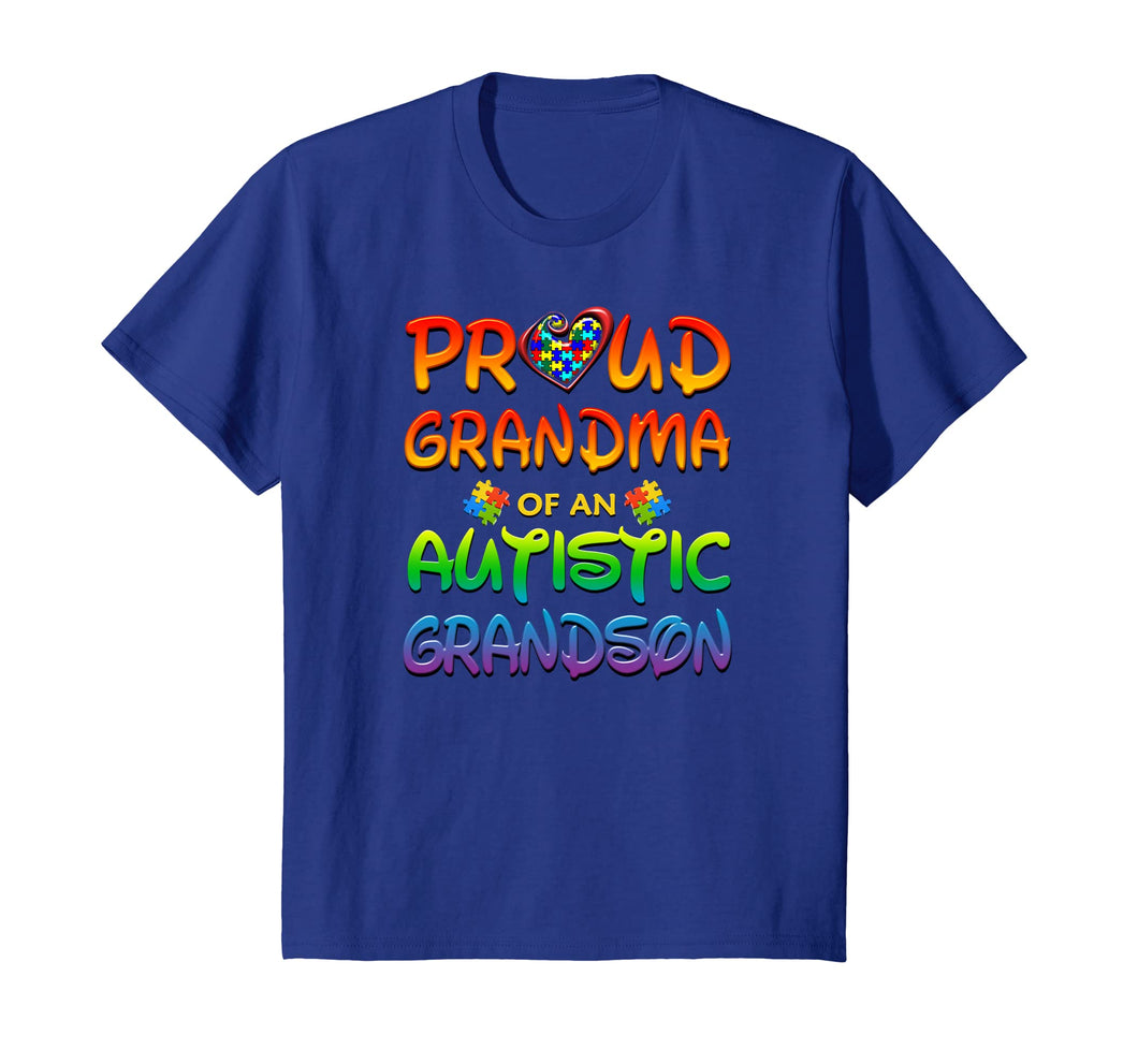 Funny shirts V-neck Tank top Hoodie sweatshirt usa uk au ca gifts for Autism Awareness Proud Grandma Of Autistic Grandson Shirt 2130161