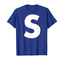 Load image into Gallery viewer, Name Letter S-Simon Chipmunk Halloween Costume Christmas T-Shirt
