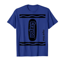 Load image into Gallery viewer, Royal blue Crayon Box Halloween Costume Matching Couple T-Shirt
