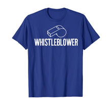Load image into Gallery viewer, WHISTLEBLOWER Whistle Halloween Costume Impeach Trump Meme T-Shirt
