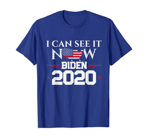 Funny shirts V-neck Tank top Hoodie sweatshirt usa uk au ca gifts for Vote Joe Biden I Can See It Now 2020 Election Vote Biden T-Shirt 879045