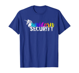 Unicorn Security Rainbow Squad Tee Funny Dad Brother Gift T-Shirt