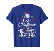 Load image into Gallery viewer, Matching Couple Wife Husband Our First Christmas as Mr &amp; Mrs T-Shirt
