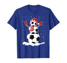 Load image into Gallery viewer, Funny shirts V-neck Tank top Hoodie sweatshirt usa uk au ca gifts for Soccer Ball Snowman Santa Hat Funny Christmas T-Shirt 466704
