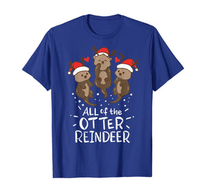 Funny shirts V-neck Tank top Hoodie sweatshirt usa uk au ca gifts for Otter Reindeer Deer Antler Moose Christmas Xmas Gift Present T-Shirt 127544