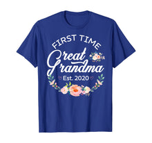 Load image into Gallery viewer, Womens Promoted to Great Grandma Est 2020 First Time Gift TShirt360286
