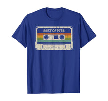 Load image into Gallery viewer, Vintage Best of 1974 45th Birthday Cassette T-Shirt
