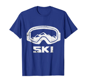 Skiing Snow Ski Skier Winter Sports Cool Gift Idea T-Shirt