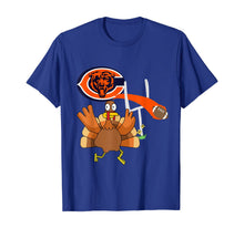 Load image into Gallery viewer, Thanksgiving Turkey Goal Posts Football Chicago-Bear T-Shirt
