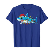 Load image into Gallery viewer, Funny shirts V-neck Tank top Hoodie sweatshirt usa uk au ca gifts for Santa Shark Christmas Lights Funny Boys Sharkmas Xmas Gifts T-Shirt 94867
