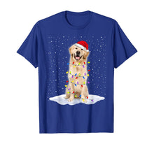 Load image into Gallery viewer, Funny shirts V-neck Tank top Hoodie sweatshirt usa uk au ca gifts for Golden retriever Santa Christmas Tree Lights Xmas Gifts T-Shirt 740329
