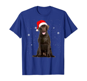 Funny shirts V-neck Tank top Hoodie sweatshirt usa uk au ca gifts for Santa Chocolate Labrador Christmas Gift T-Shirt 373279