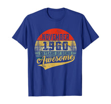 Load image into Gallery viewer, Retro Vintage November 1960 59th Birthday Gifts 59 Years Old T-Shirt
