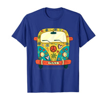 Load image into Gallery viewer, Vintage Hippie Van Flower Bus With Peace Sign Gift 60s 70s T-Shirt
