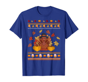 Ugly Turkey Thanksgiving Costume Turkey Is My Favorite Food T-Shirt
