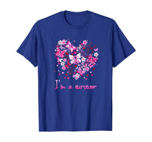 Load image into Gallery viewer, I'm a survivor heart pink ribbon breast cancer shirt 113005

