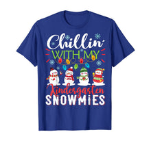 Load image into Gallery viewer, Funny shirts V-neck Tank top Hoodie sweatshirt usa uk au ca gifts for Chillin With My Kindergarten Snowmies Teacher Christmas Gift T-Shirt 211036
