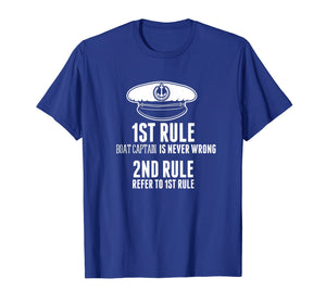 Boat Captain Is Never Wrong T Shirt Hat Gifts For Costume