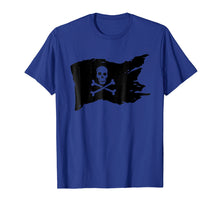 Load image into Gallery viewer, Skull Pirate Flag T-shirt jolly roger Crossbones Tee
