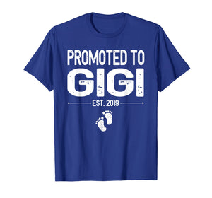 Funny shirts V-neck Tank top Hoodie sweatshirt usa uk au ca gifts for Promoted to Gigi Est 2019 New Grandma Mothers Day T-Shirt 2068427