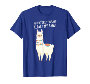 Funny shirts V-neck Tank top Hoodie sweatshirt usa uk au ca gifts for Adventure I'll Alpaca My Bags Funny Travel T-Shirt 1280650
