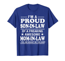 Load image into Gallery viewer, Funny shirts V-neck Tank top Hoodie sweatshirt usa uk au ca gifts for Proud Son In Law Of Awesome Mom In Law T-Shirt 1863636

