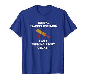 Cricket Game T-Shirt - Funny Listening - Bat