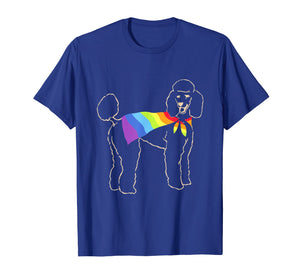 Funny shirts V-neck Tank top Hoodie sweatshirt usa uk au ca gifts for Vintage Gay Pride Flag Poodle T-Shirt - LGBT Pride T-Shirt 1469186
