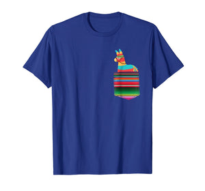 Pinata Blanket Pocket Serape Mexican Fiesta Party T-Shirt