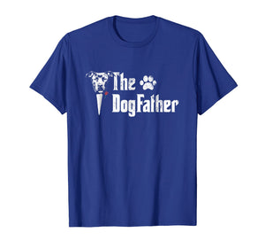 Mens The Dogfather Pitbull Dog Dad Tshirt Father's Day Gift