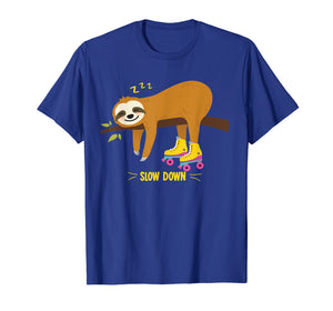 Funny shirts V-neck Tank top Hoodie sweatshirt usa uk au ca gifts for Retro Sloth Roller Skate Derby 70s 80s T Shirt Gift girl boy 3097768
