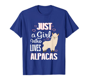 Funny shirts V-neck Tank top Hoodie sweatshirt usa uk au ca gifts for Just A Girl Who Loves Alpacas Llama Shirts For Girls. 1765950