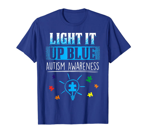 Funny shirts V-neck Tank top Hoodie sweatshirt usa uk au ca gifts for Light It Up Blue Autism Awareness Shirt Support Autism Kids 871358