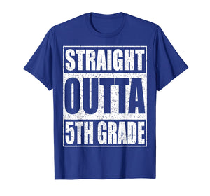 Straight Outta 5th Grade T-Shirt 2019 Graduation Shirt