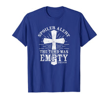 Load image into Gallery viewer, Funny shirts V-neck Tank top Hoodie sweatshirt usa uk au ca gifts for Spoiler Alert The Tomb Was Empty Shirt Easter Jesus Cross 2448651
