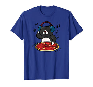 Funny shirts V-neck Tank top Hoodie sweatshirt usa uk au ca gifts for Cute Cat T-shirt, Funny Pizza Kitty, DJ Cat by Zany Brainy 2756961