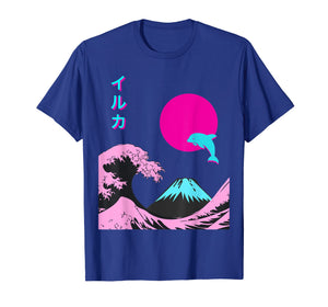 Retro Aesthetic Iruka T Shirt With Japanese Writing