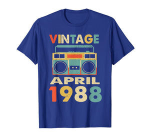 Funny shirts V-neck Tank top Hoodie sweatshirt usa uk au ca gifts for Vintage April 1988 Tshirt Retro 31st Birthday Gifts 2984521