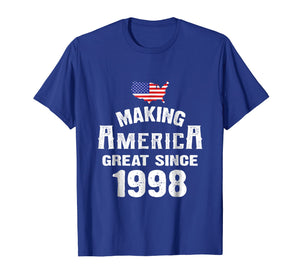 Funny shirts V-neck Tank top Hoodie sweatshirt usa uk au ca gifts for Make America Great Since 1998 20th Year Old 20 Birthday Gift 1963854