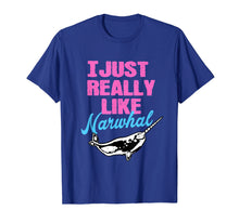 Load image into Gallery viewer, Funny shirts V-neck Tank top Hoodie sweatshirt usa uk au ca gifts for I Just Really Like Narwhal Shirt Granddaughter Pink Girlish 4166452
