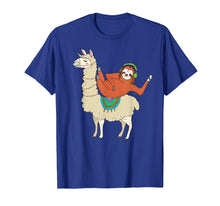 Load image into Gallery viewer, Funny shirts V-neck Tank top Hoodie sweatshirt usa uk au ca gifts for Funny Sloth riding llama T-shirt for men woman kid 5 colors 3056777
